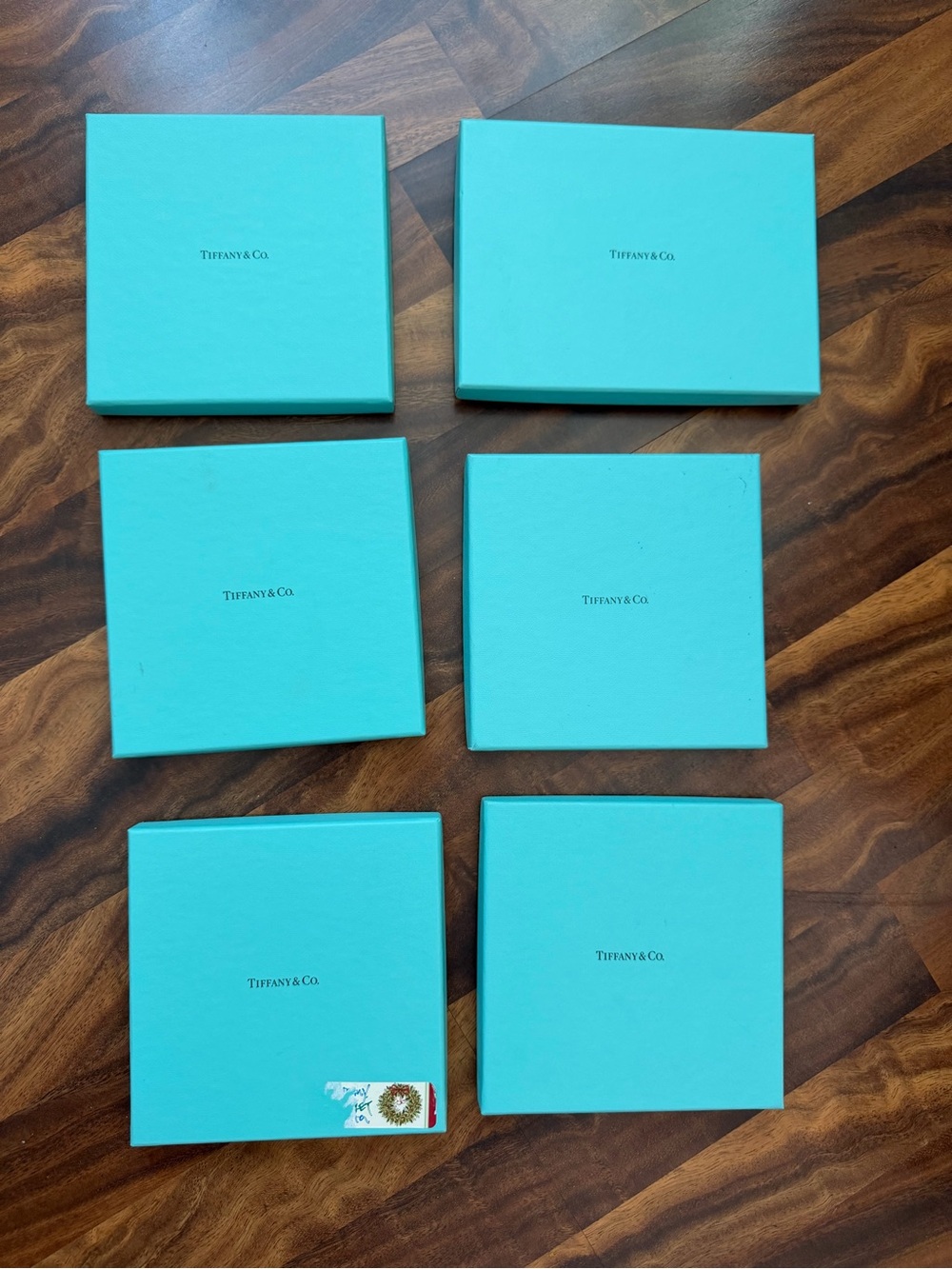 Tiffany & Co. Robin's Egg Blue Jewelry Boxes - Group of 6